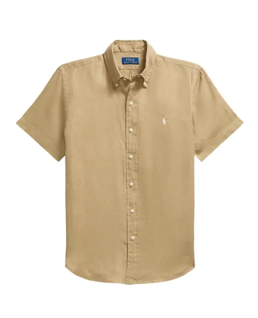 Polo Ralph Lauren Сорочка з коротким рукавом з льону - Артикул: 710968912502