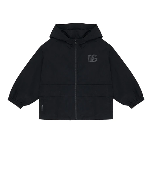 Dolce&Gabbana Детская ветровка из нейлона с капюшоном - Артикул: L4JB8B-G7PVJ-B