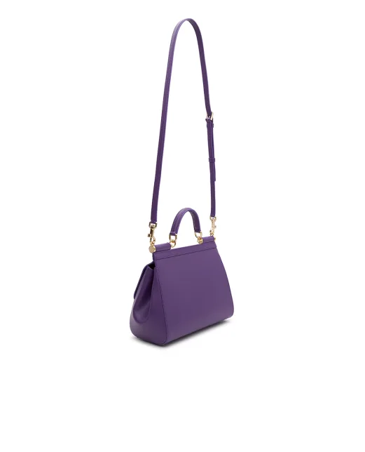 Dolce&Gabbana Кожаная сумка Sicily Large - Артикул: BB6002-B1001