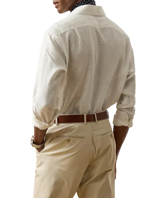 Ralph Lauren Purple Label Льняная рубашка - Артикул: 790977153003