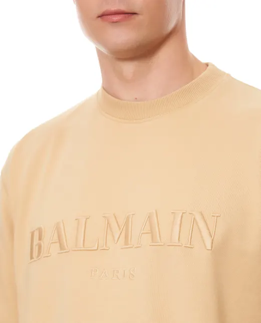 Balmain Свитшот с вышивкой логотипа - Артикул: HH1JQ130BD79
