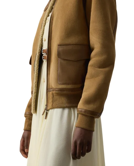 Ralph Lauren Collection Дубленка Morrison из замши и овчины - Артикул: 290P01983001