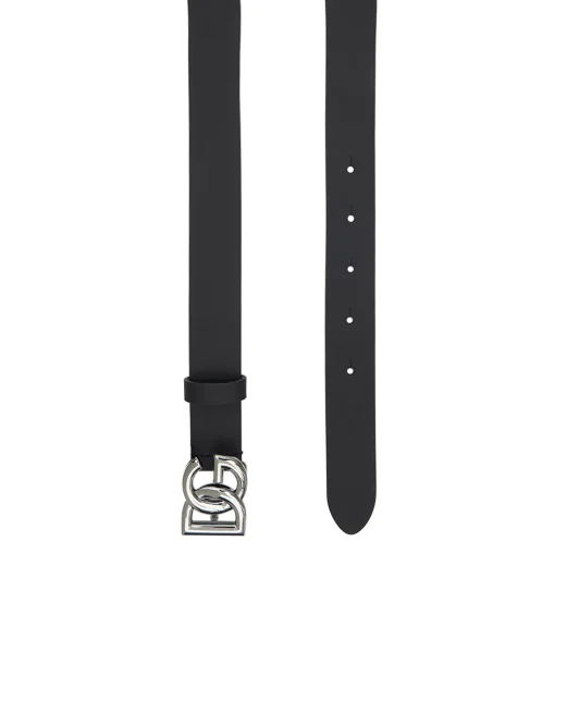 Dolce&Gabbana Дитячий ремінь із телячої шкіри з логотипом - Артикул: EC0083-A3M29