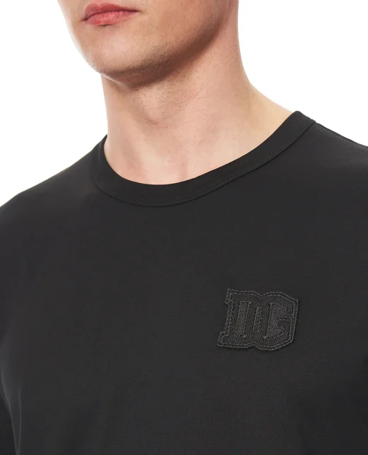 Dolce&Gabbana Футболка из хлопка с нашивкой - Артикул: G8PV1Z-G7P3N