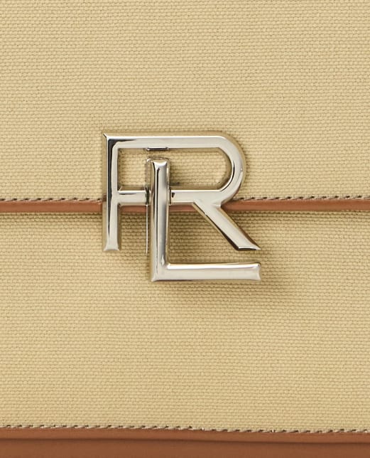 Ralph Lauren Collection Сумка-кроссбоди из холста и кожи - Артикул: 435968250001