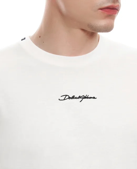 Dolce&Gabbana Футболка с логотипом - Артикул: G8RN8Z-G7NUB