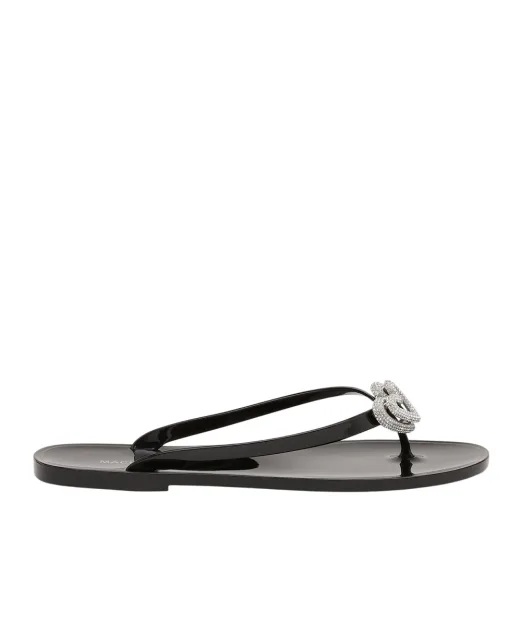 Mach&Mach Шльопанці Double Heart - Артикул: SS26-S0888-05-GUM-BLK