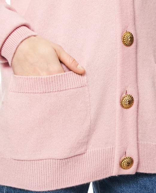 Balmain Кардиган із вовни та кашеміру - Артикул: GF1KO003KI87