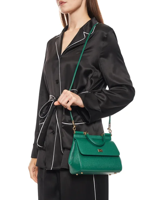 Dolce&Gabbana Сумка Sicily Medium из телячьей кожи - Артикул: BB6003-B1001