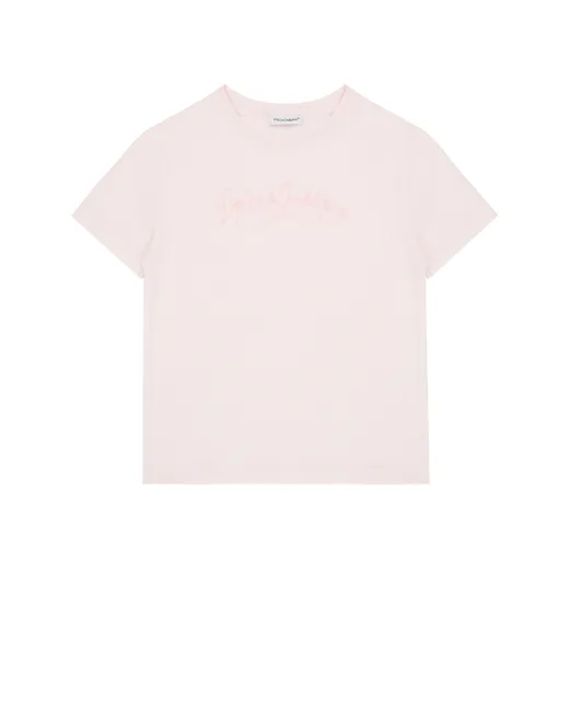 Dolce&Gabbana Дитяча футболка з вишивкою - Артикул: L5JTNK-G7PYF-S