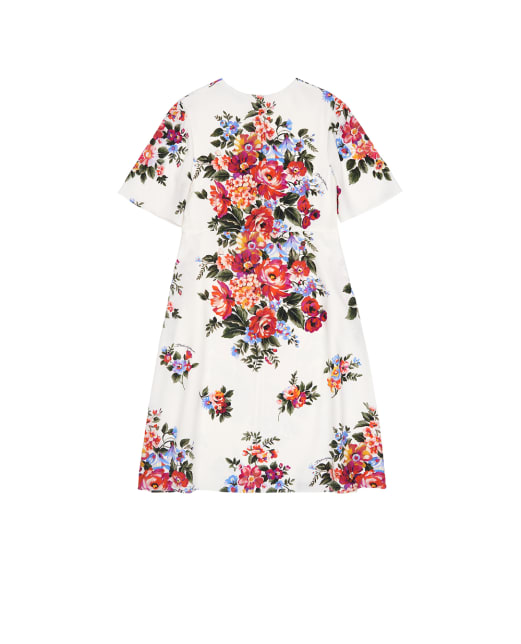 Dolce&Gabbana Детское платье с цветочным принтом - Артикул: L53DF0-FSA8P-B