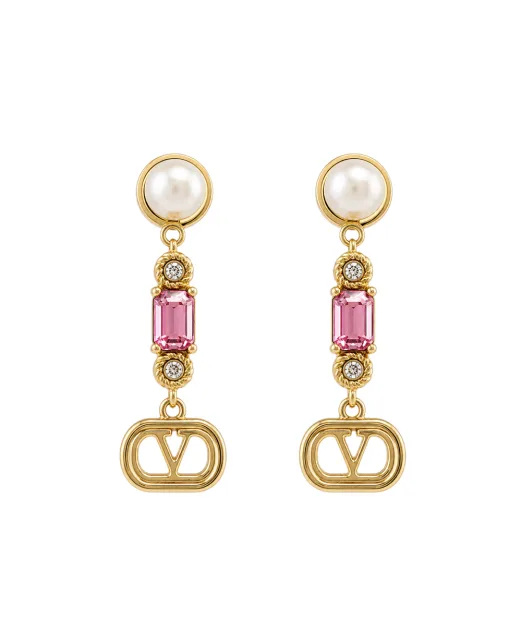 Valentino Сережки-підвіски з кристалами Swarovski - Артикул: 9W2J0AI8QVS