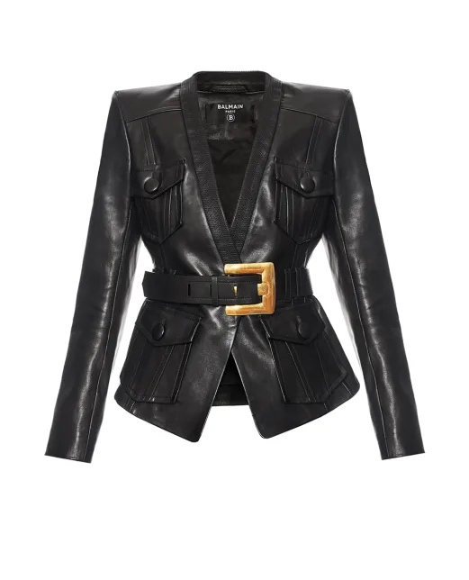 Balmain Куртка з овечої шкіри - Артикул: FF1SI630LD63