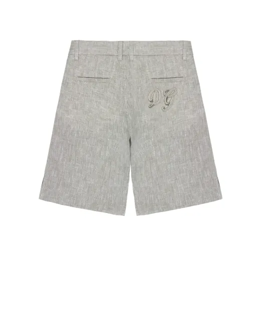 Dolce&Gabbana Детские шорты из льна (костюм) - Артикул: L44Q00-FU4LG-B