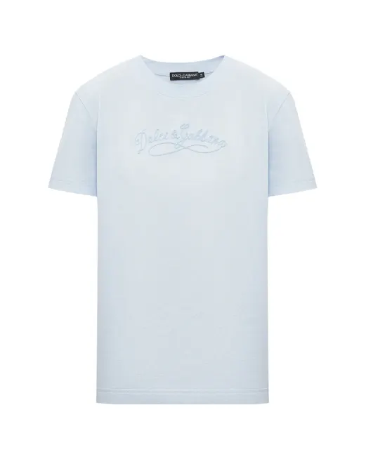 Dolce&Gabbana Футболка з вишивкою - Артикул: F8V42Z-GDDL1