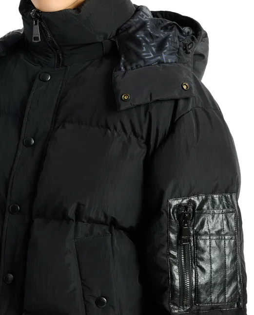 Balmain Пуховик с капюшоном - Артикул: HH1TP190XM28