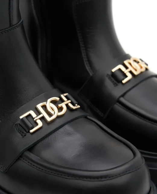 Dolce&Gabbana Детские кожаные ботинки - Артикул: D11328-AO227-M