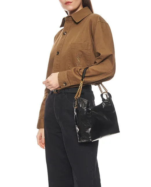 Saint Laurent Сумка HORTENSE Small із телячої шкіри - Артикул: 871222-AAGOL