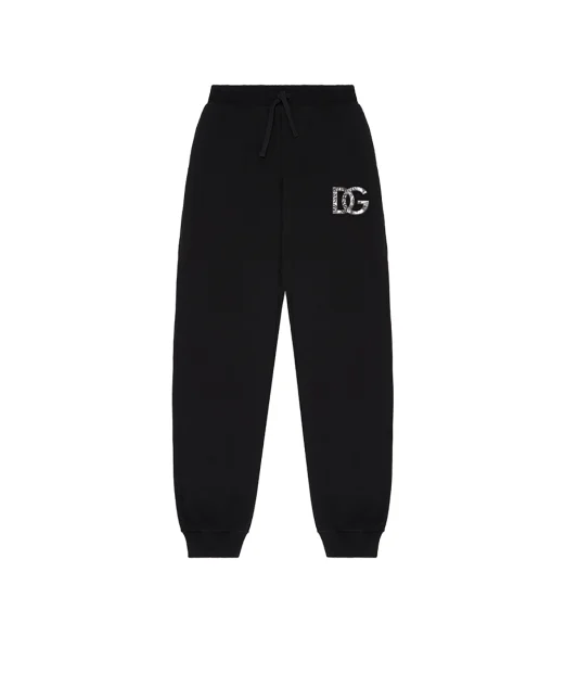 Dolce&Gabbana Детские брюки с принтом логотипа - Артикул: L4JPIG-G7PEM-S
