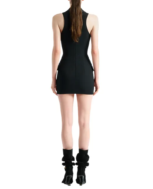 Balmain Сукня міні з вовни - Артикул: HF1R5184ME54