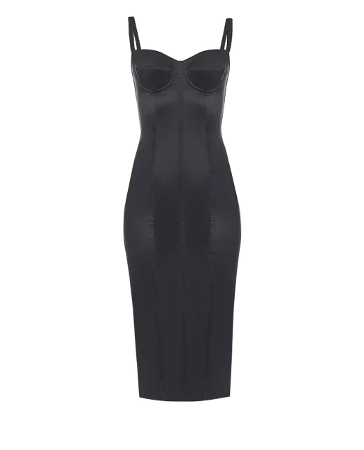 Dolce&Gabbana Платье из эластичного атласа - Артикул: F6DIHT-FURAG