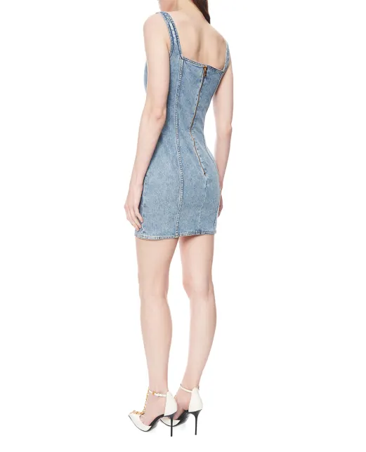 Balmain Сукня міні джинсова - Артикул: GF1R2531DG11
