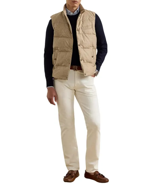 Ralph Lauren Purple Label Жилет Whitwell Plaid з вовни - Артикул: 790P07898001