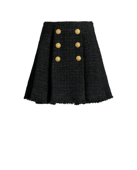 Balmain Спідниця з твіду - Артикул: HF1LA680XM07