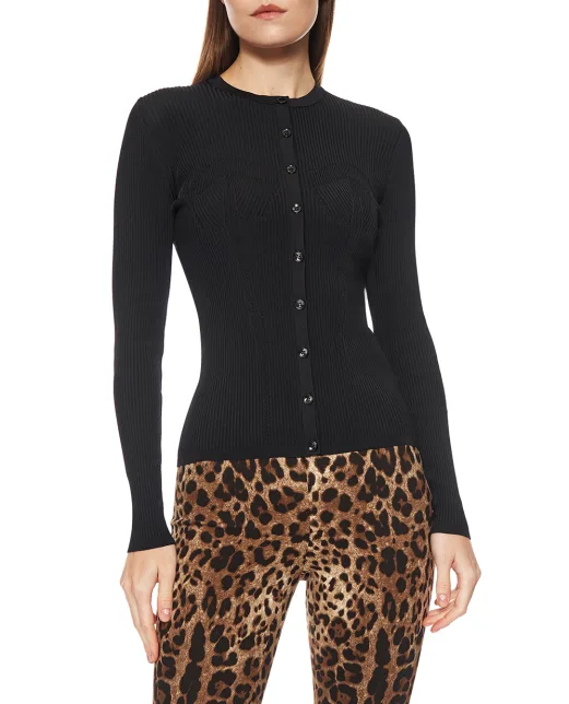 Dolce&Gabbana Кардиган у рубчик - Артикул: FXVETT-JAIR5