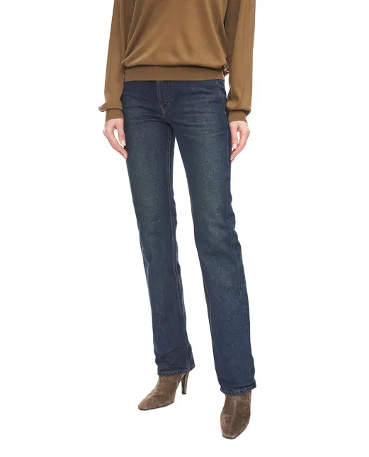 Saint Laurent Джинсы NICO с эффектом потертости - Артикул: 782393-Y10VG