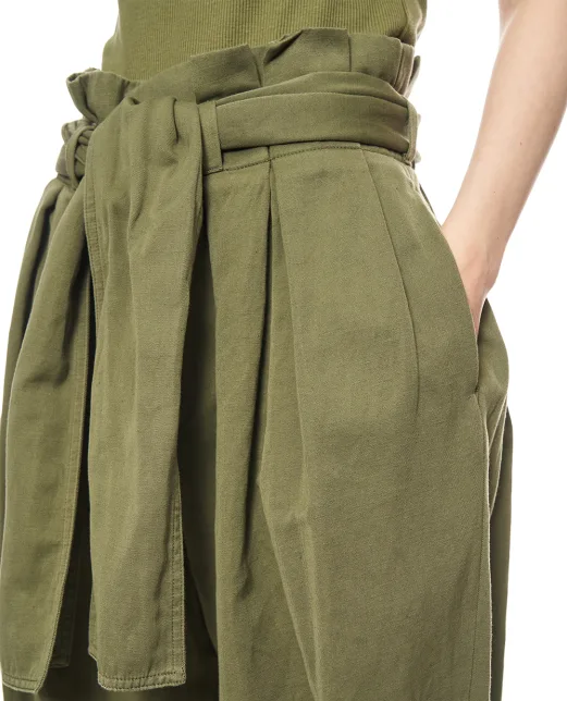 Balmain Штани з бавовни та льону - Артикул: GF0PQ285CG64