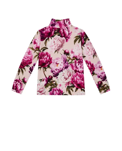 Dolce&Gabbana Дитячий гольф в квітковий принт - Артикул: L5JTLE-G7QZU-B