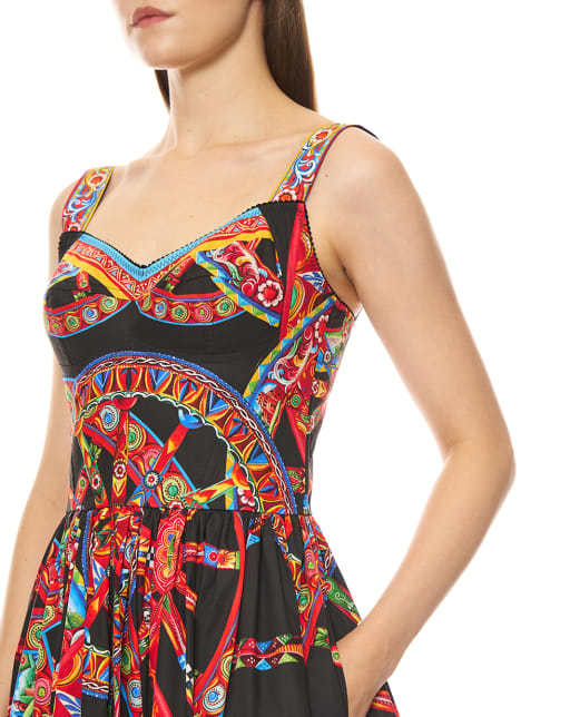 Dolce&Gabbana Платье в принт Carretto - Артикул: F6TTHT-GDDTF
